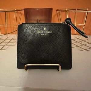 KATE SPADE New York Bifold Black Leather Wallet